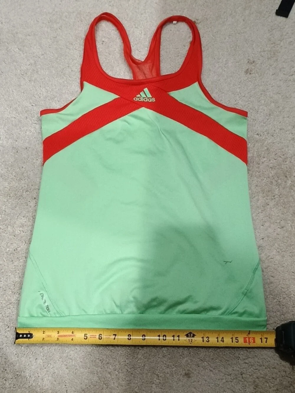adidas adizero Climacool Mint Green and Red/Orange Womens' Tennis Skirt Set